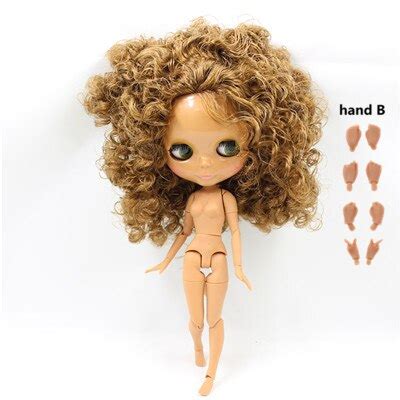 Fortune Days Nude Factory Blyth Doll No Bl Brown Curly Hair Joint My