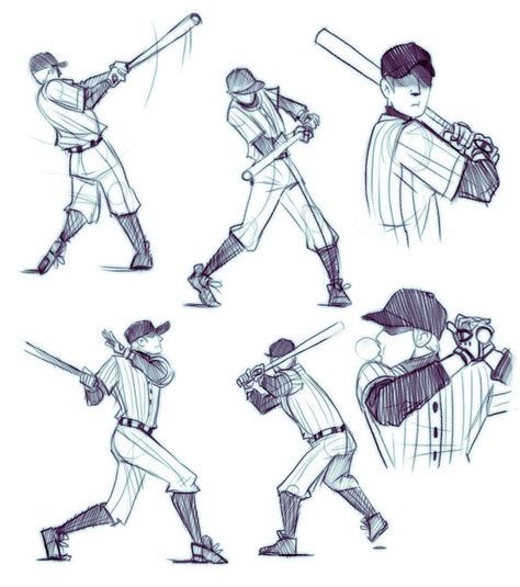 Batting Practice By Doxophilia On Deviantart Baseball Drawings