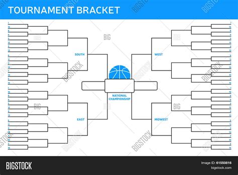 Tournament Bracket Vector And Photo Free Trial Bigstock