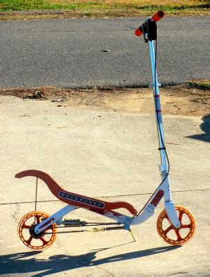 The original is adult/teen/big kid sized, and can hold up to 200 pounds! Rockboard Scooter Review