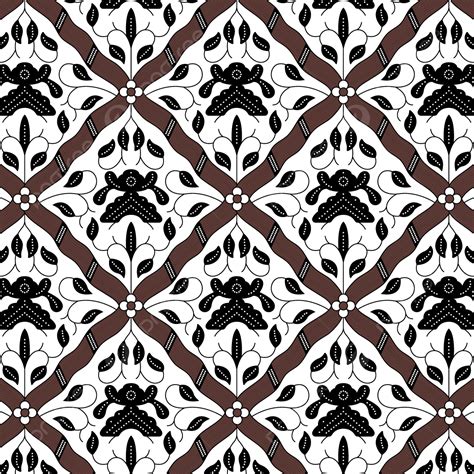 Indonesian Batik Pattern Transparent Background Indonesian Batik