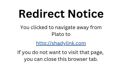Hyperlink Redirect Notice Platopedia