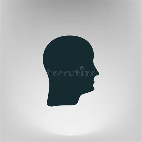Human Head Silhouette Icon Stock Illustration Illustration Of Neck