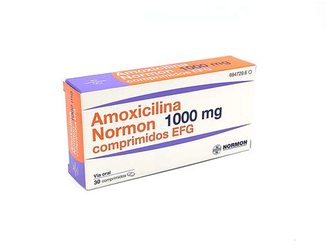 Amoxicilina Normon Efg 1000 Mg 500 Comprimidos Farmacéuticos