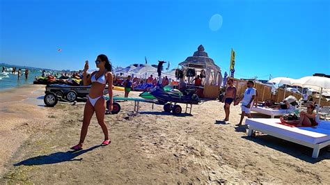 K Beach Mamaia Black Sea August Walk On The Beach Romania La Plaja YouTube