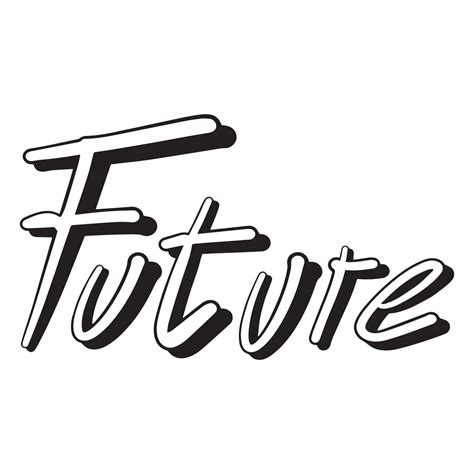 Cartoon Sticker Ouline Words Future Good For Graphic Design Resources