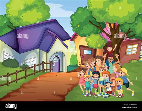 Siblings Cartoon Stock Photos & Siblings Cartoon Stock Images - Alamy