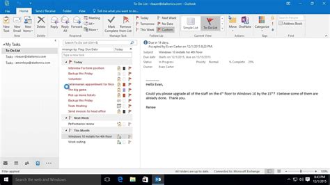 Ms Outlook Track Tasks And Send Status Report Af E Learning Youtube