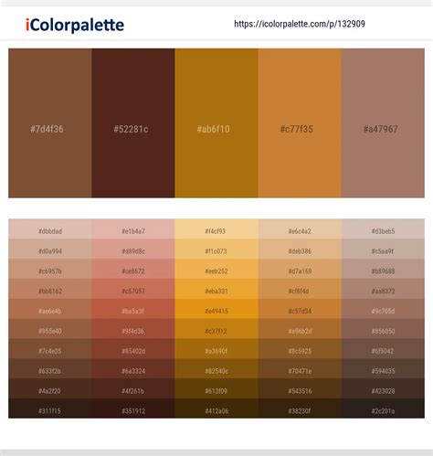 8 Latest Color Schemes With Old Copper And Copper Color Tone