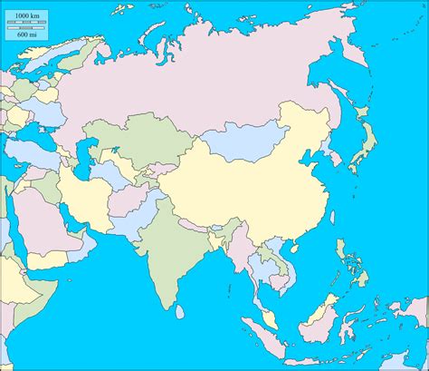 Asia Blank Map Asian Blank Map Map Of Asia Asia Map Asia Polical Map
