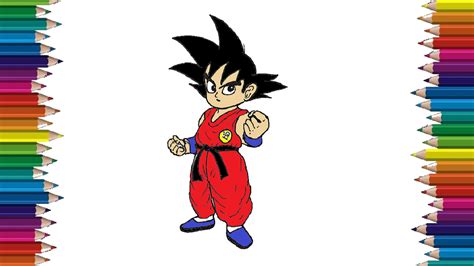 How to draw dragonball characters. How to draw goku from dragon ball z - Goku drawing easy for beginners