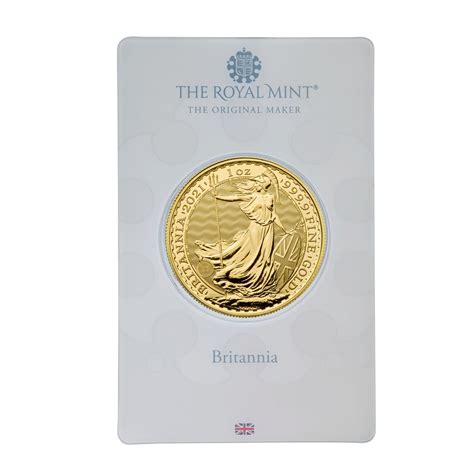 Britannia 2021 1 Oz Gold Bullion Coin In Blister