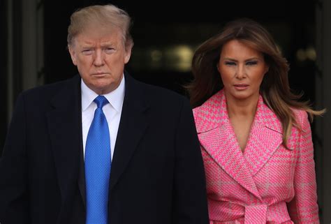 Fashion Notes Melania Trump Gets Girly In Pink Fendi Coat With Fur Cuffs