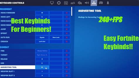 The Best Keybinds For Beginner Keyboard And Mouse Players In Fortnite