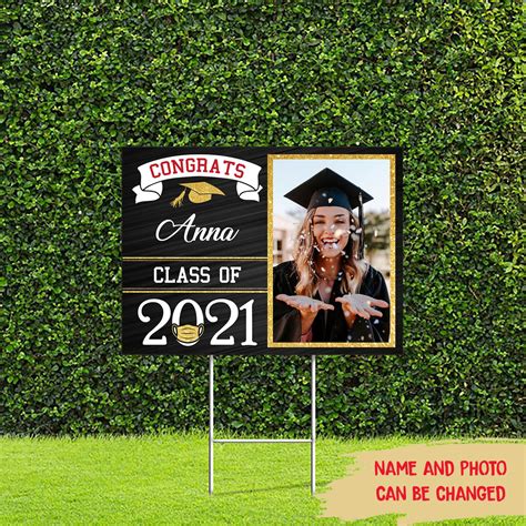 Graduation Yard Sign Personalized Custom Yard Sign Congrats Class Of