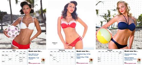 Ryanair Sexy Cabin Crew Strip For Charity Calendar World