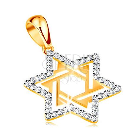 Pentru alte sensuri, vedeți steaua (dezambiguizare). Pandantiv realizat din aur 585 -"Steaua lui David ...