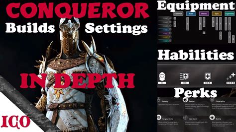 It's classified as a medium difficulty hero with strong defense, hard hitting attacks · for honor conqueror guide (tips, punishes, matchups) calzeray. For Honor - CONQUEROR GUIDE - Perks/Abilities/Builds - YouTube