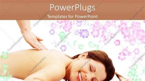 Powerpoint Template A Lady Enjoying A Massage In A Saloon 26915