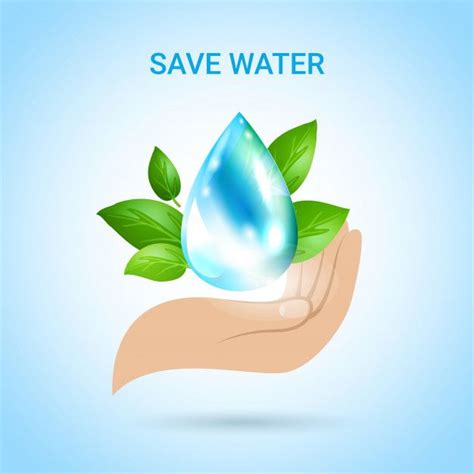 Free Vector Save Water Save Water Logo Design Water Save Water