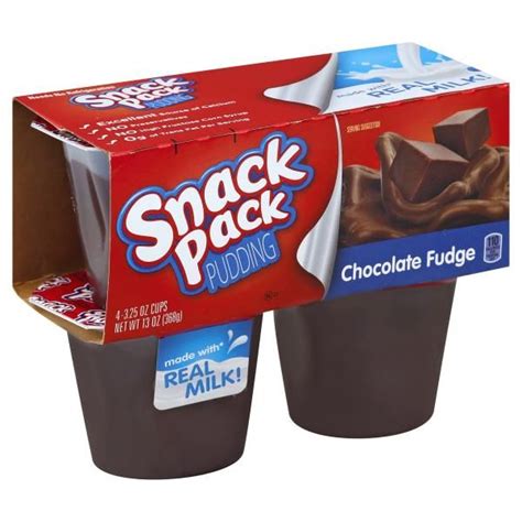 Snack Pack Pudding Chocolate Fudge Healthy Snack Pack Pudding