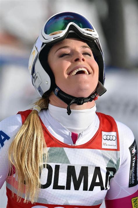 Lindsey Vonn Smiles After Winning An Alpine Ski Womens World Cup