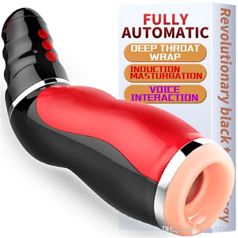 New Arrival Automatic Handsfree Vagina Pussy Male Masturbators Vibrator Sex Toys Golden