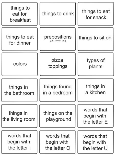 The pictionary word generator can be used to play pictionary or pictionary air anywhere. 28 Fun Pictionary Cards | KittyBabyLove.com