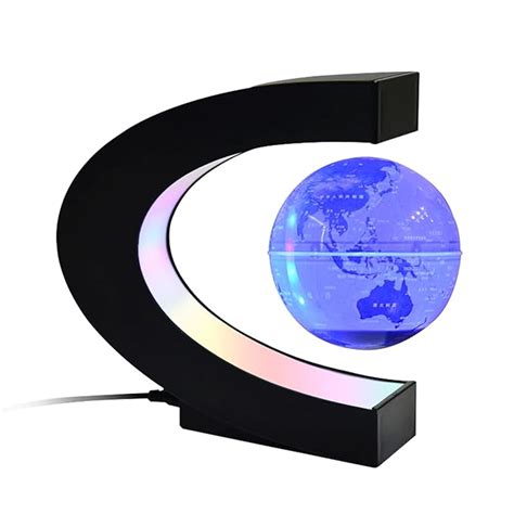 Floating Globe With Multi Color Changing Led Light 4 Inch Levitation