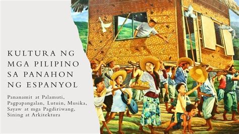 Mga Kulturang Impluwensiya Ng Espanyol Sa Aspekto Ng Sayaw Awit