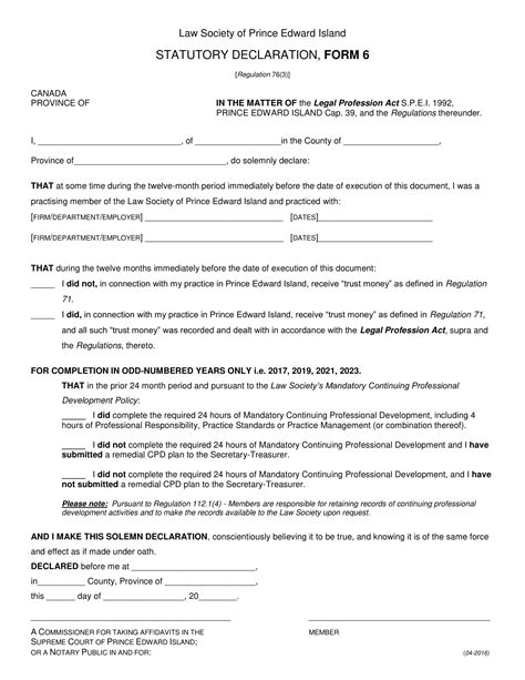 Fillable Statutory Declaration Form Printable Forms Free Online