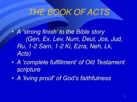 Ppt The Book Of Acts Powerpoint Presentation Free Download Id1455048