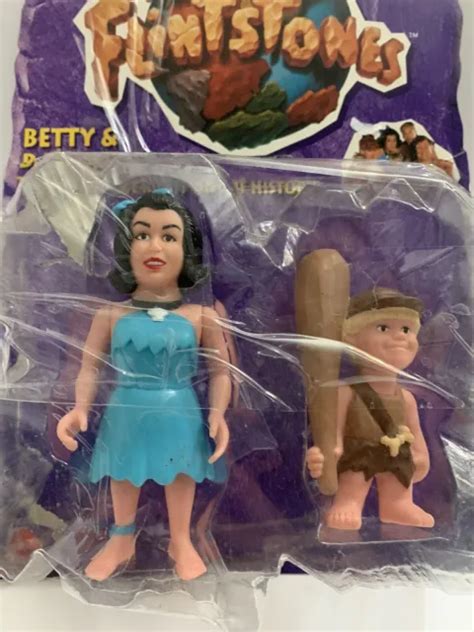 Vintage Mattel 1993 The Flintstones Movie Betty And Bamm Bamm Figure 2500 Picclick