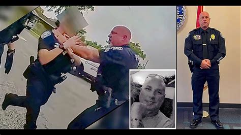 Florida Cop Attacks Female Cop Who Tried To Keep Him From Macing Handcuffed Man Youtube