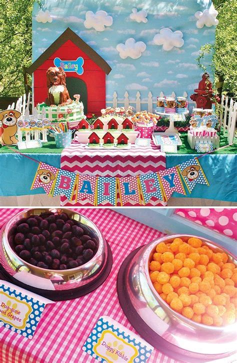 Playful Doggy Party Ideas Girls Birthday Puppy Party Dog Themed