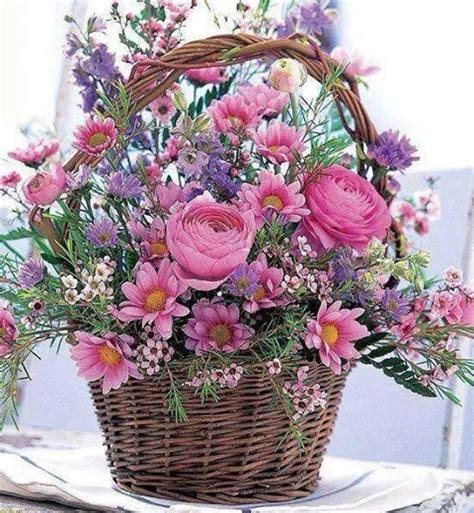 Pretty Basket Of Flowers Pictures Photos And Images For Facebook