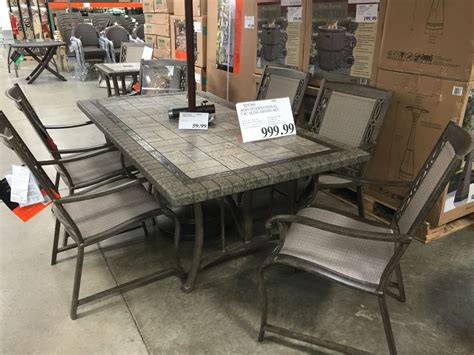This product was spotted at the covington, washington costco but may be not available at all costco locations. AGIO INTERNATIONAL 7 piece patio dining set at COSTCO $999 ...