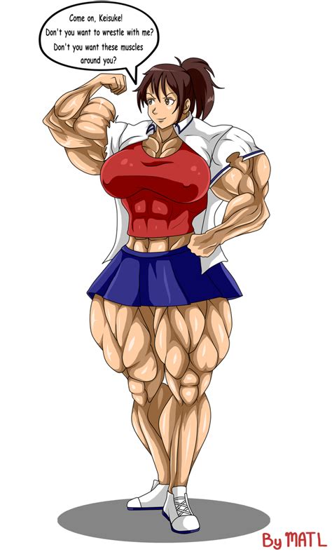 Muscular Female Anime ~ Hadziqah Khairunnisa