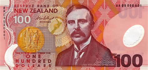 Reserve bank of new zealand stops cold turkey: Fifth series of banknotes: $100 - Coins and banknotes - Te ...