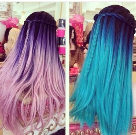 Blue Hair Dyed Hair Hair Hairstyles Pink Hair Image