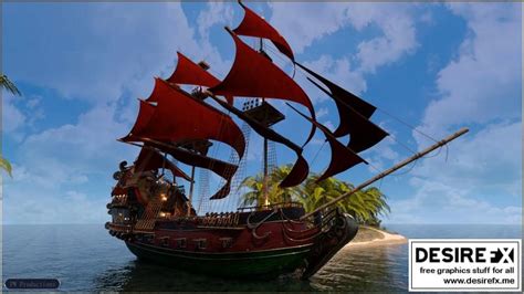 Desire Fx 3d Models Pw Pirate Ship Poseidon