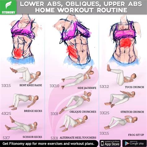 Abs Home Workout Video Upper Abs Abs And Obliques Workout Oblique Workout