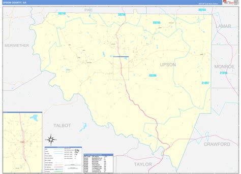 Digital Maps Of Upson County Georgia