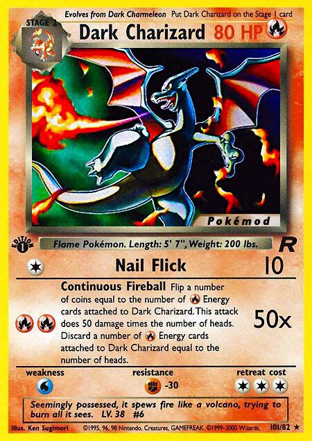 Dark Charizard Card Pokémon Dark Charizard 31 31 Fire Blast 0 My