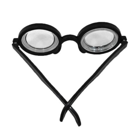 Black Frame Plastic Nerd Doctor Novelty Big Bug Eye Bottle Rim Glasses