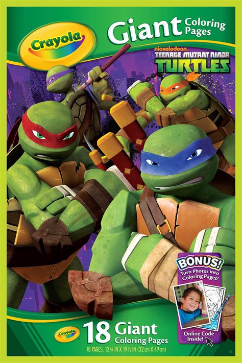 Then just click on the enlarged coloring. Crayola 18 Page Nickelodeon Teenage Mutant Ninja Turtles ...