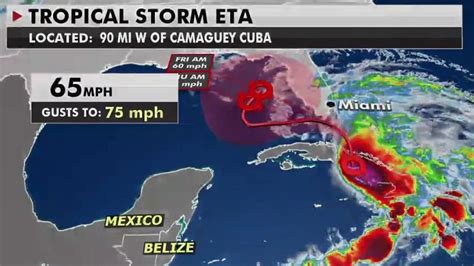 Tropical Storm Eta Makes Landfall In South Florida With Sustained Winds