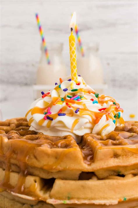 Birthday Cake Waffles Kitchen Fun With My 3 Sons