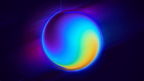 Glowing Sphere Digital Art Wallpaper, HD Abstract 4K ...