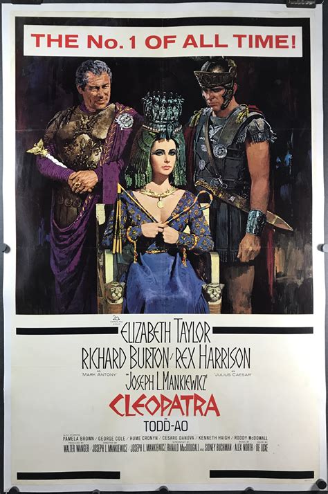 Cleopatra Original Vintage Movie Poster Starring Elizabeth Taylor